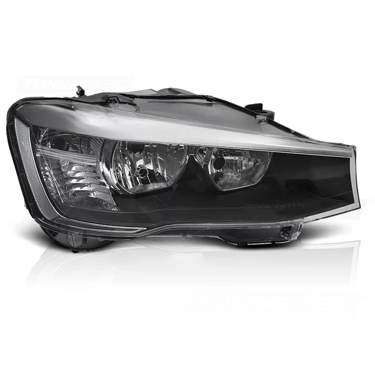 Right reflector headlight suitable for BMW X3 F25 LCI 2014-2017 with black base