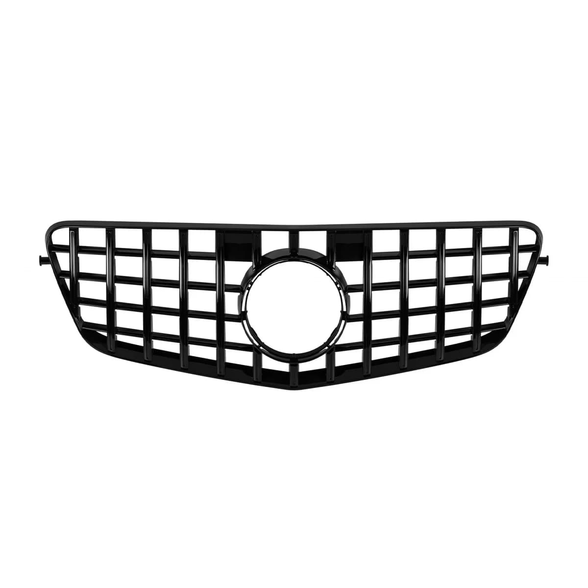 Black lacquer GT type grille suitable for Mercedes E-Class W212 2009-2013 without camera opening