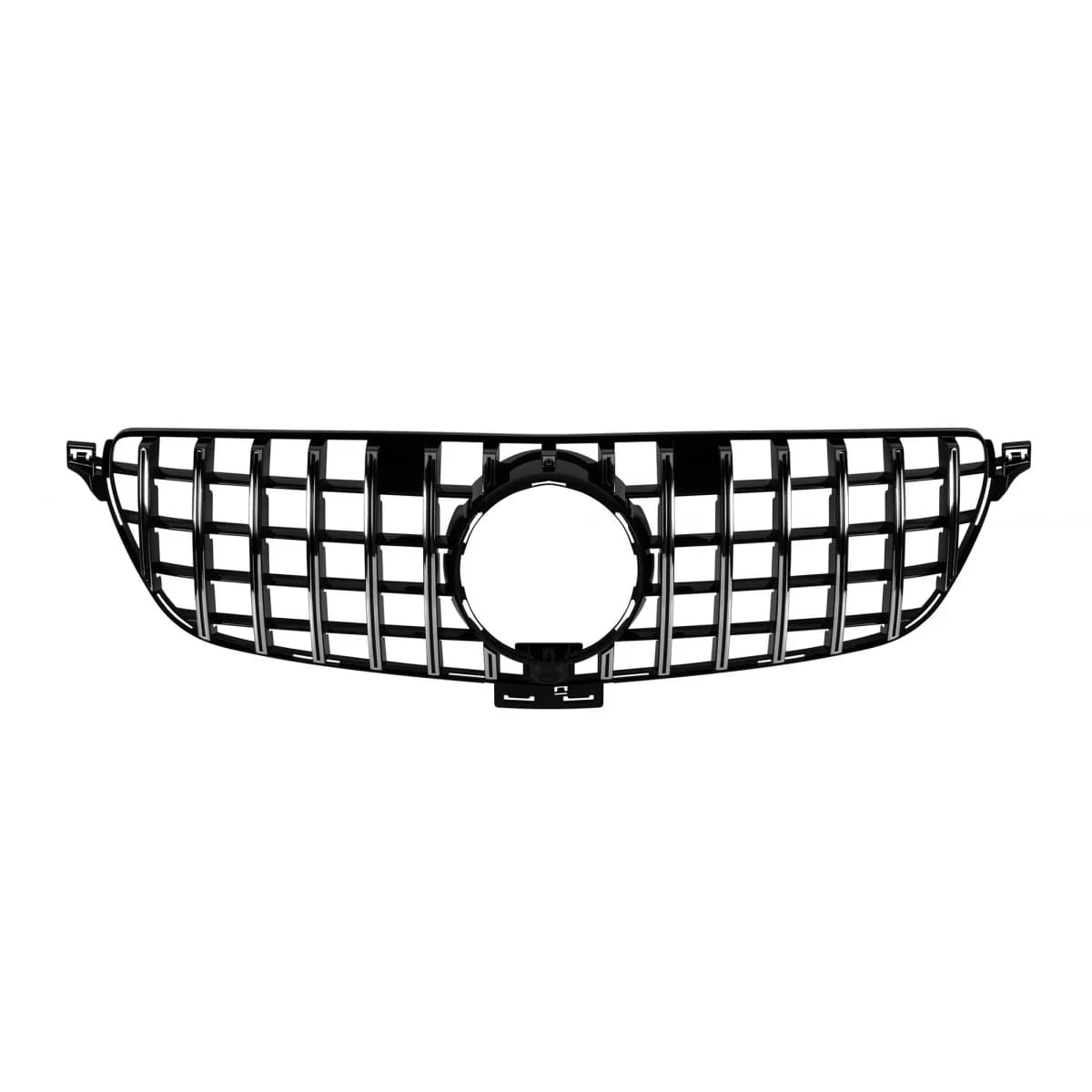 Chrome/black GT style grille suitable for Mercedes GLE SUV W166, GLE Coupe C292 2015-2019 with camera opening