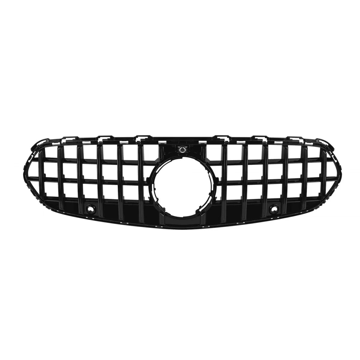 Black lacquer GT type grille suitable for Mercedes C-Class W206 sedan, S206 estate after 2021 for standard or Avantgarde bumper