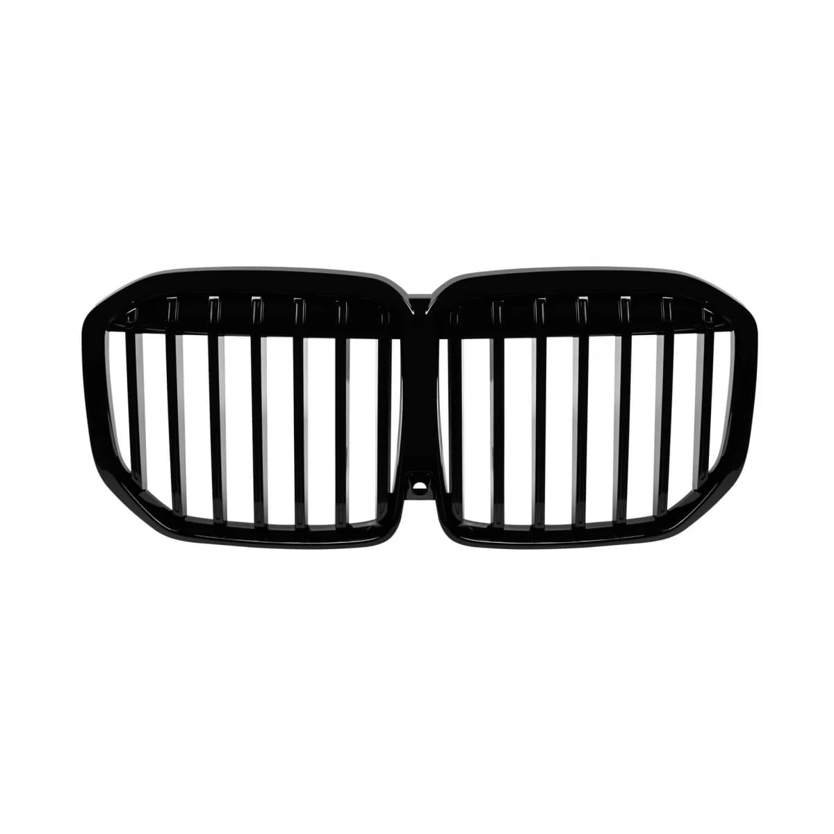 Single rib kidney grilles in black lacquer suitable for BMW X7 G07 after 2023