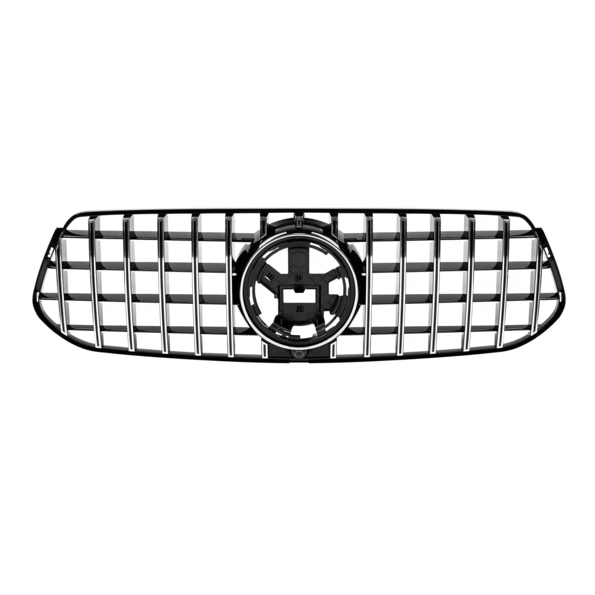 Chrome/black GT style grille suitable for Mercedes GLE SUV W167, GLE Coupe C167 after 2023, with opening for camera
