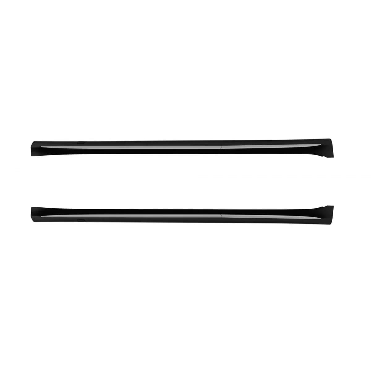 S63 style A Design side skirts suitable for Mercedes S-Class W223 after 2020 long wheelbase, with chrome strips
