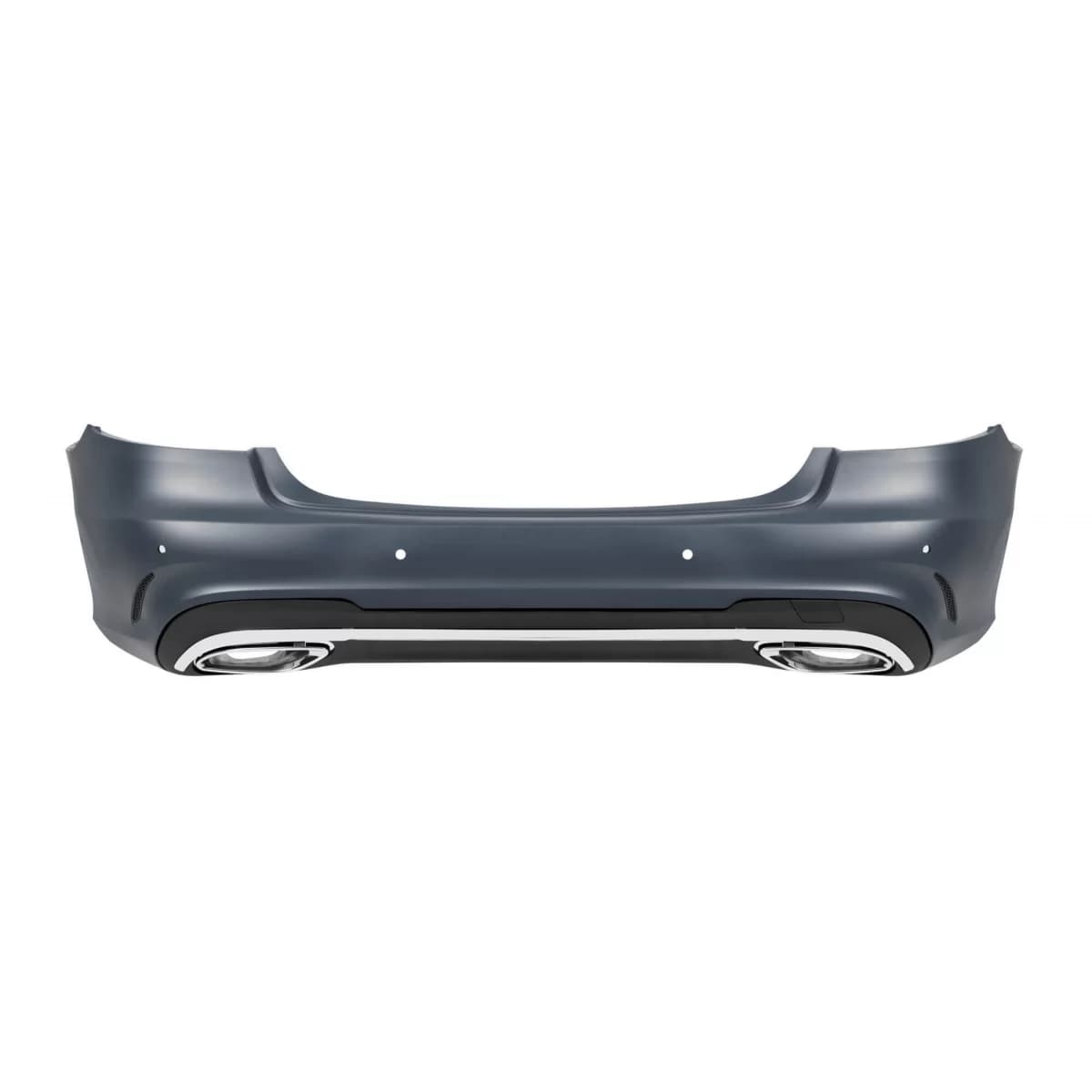 Rear A Design Line bumper suitable for Mercedes E-Class W212 Sedan 2012-2016 with chrome exhaust tips