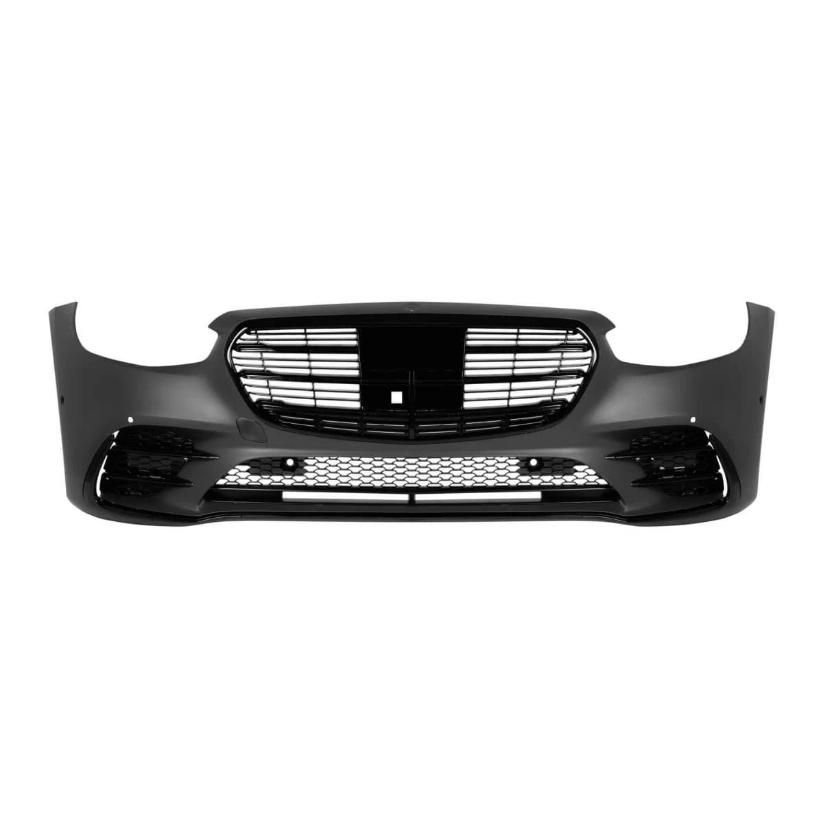 Front A Design Line bumper suitable for Mercedes S-Class W223 after 2020 with black grille