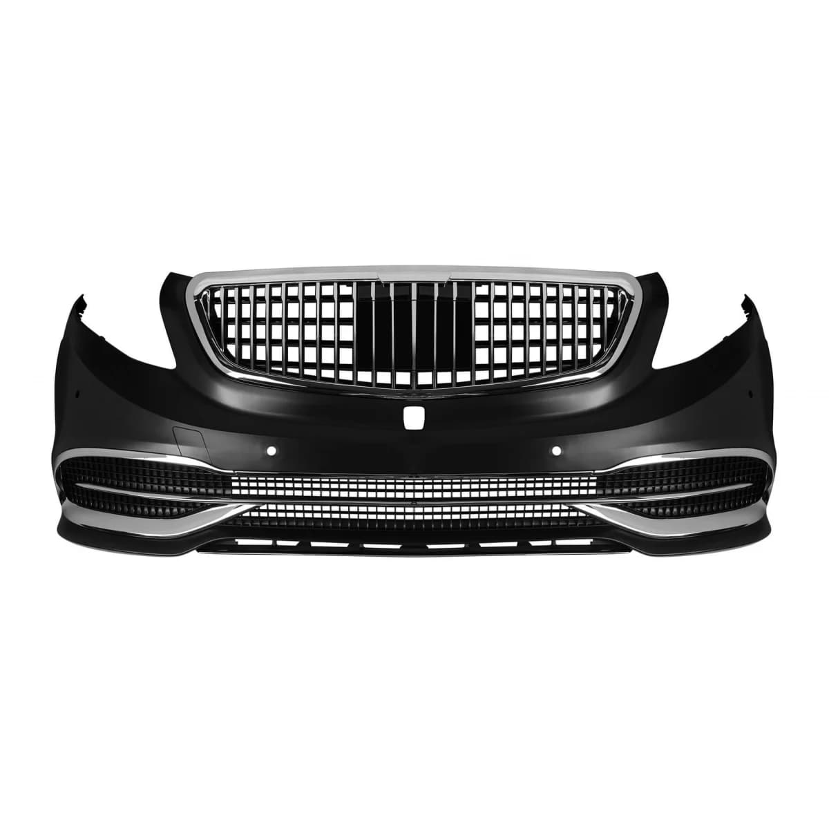 Front MB design style bumper suitable for Mercedes V-Class W447 2014-2023 with chrome elements
