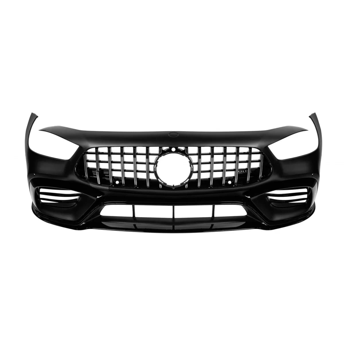 Front A Design bumper type GT63 with chrome/black grille type GT suitable for Mercedes A Design GT 4 Door Coupe after 2019