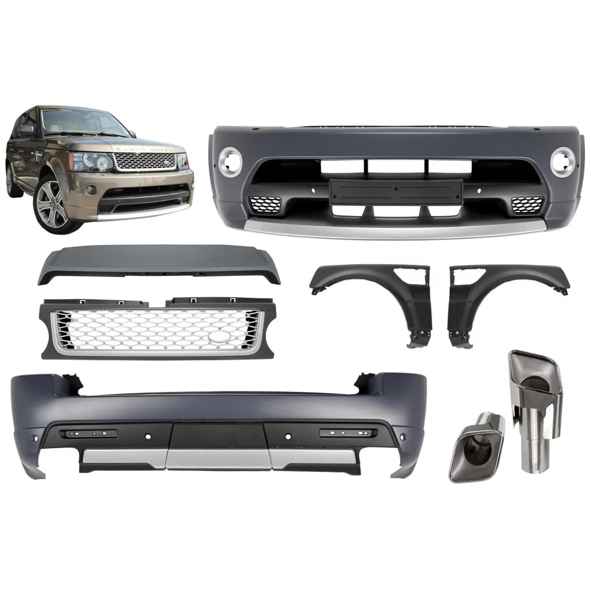 Autobiography package suitable for Range Rover Sport with fenders 2009-2013