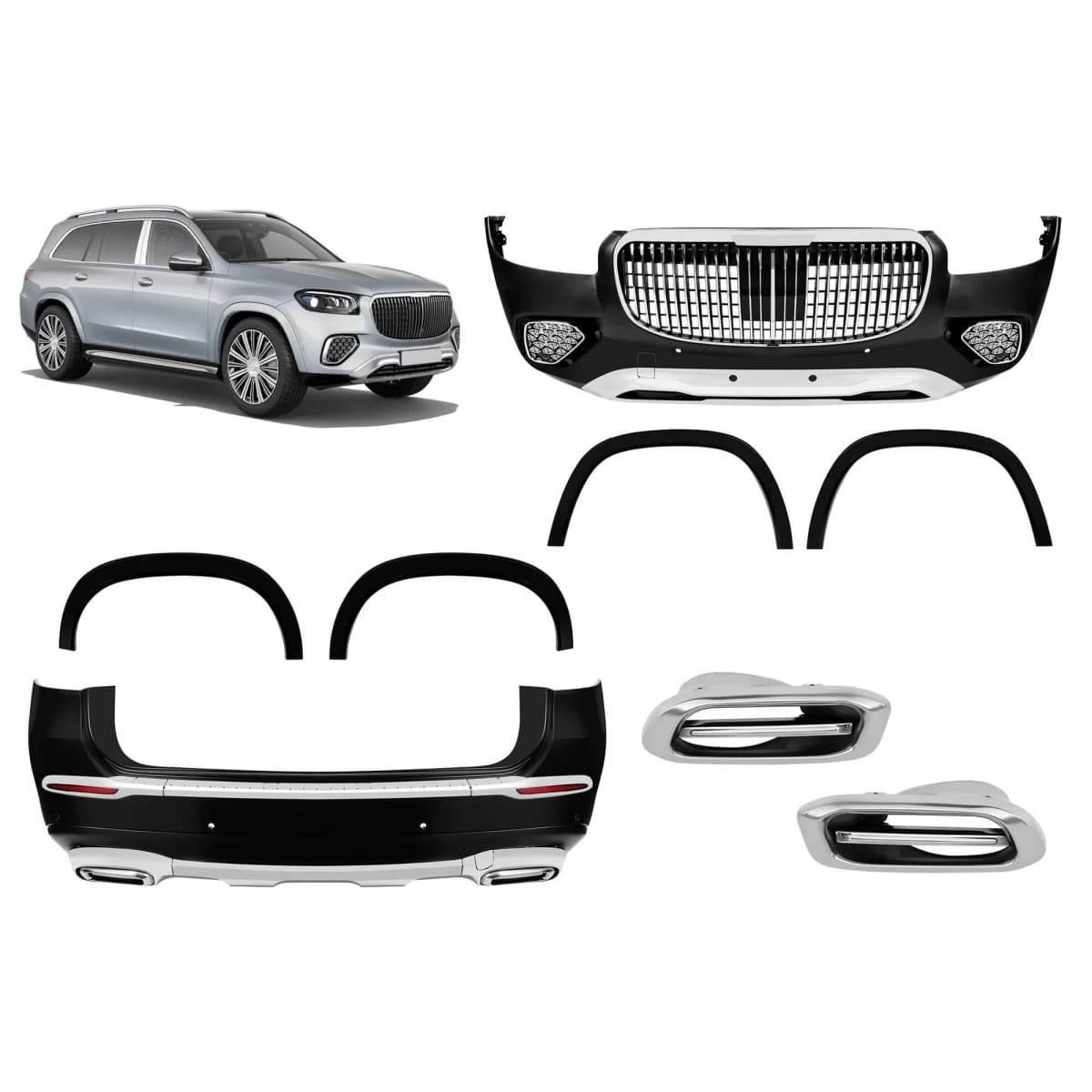 Maybach facelift package suitable for Mercedes GLS X167 2020-2023