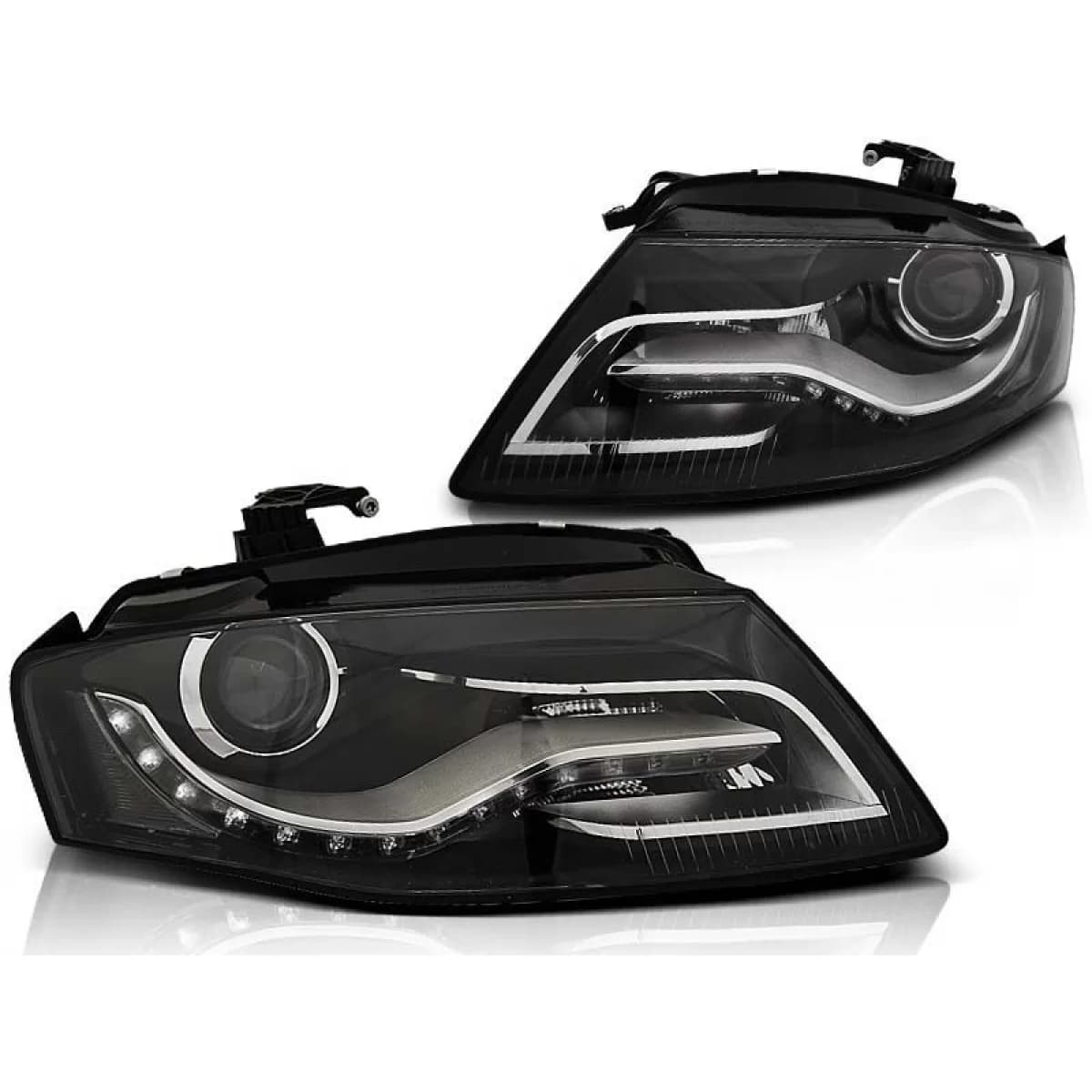 Tuning headlight set with genuine DRL lights suitable for Audi A4 B8 04.2008-2011 sedan/wagon, left and right