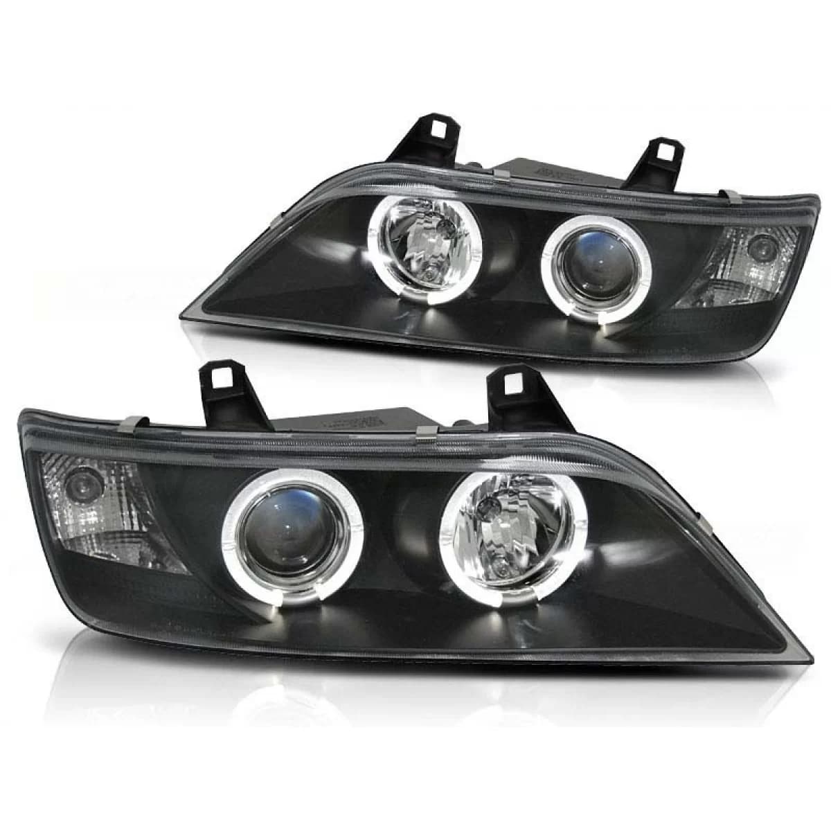 Tuning headlight kit with halogen angel eyes suitable for BMW Z3 01.1996-2002 coupe / cabrio, left and right