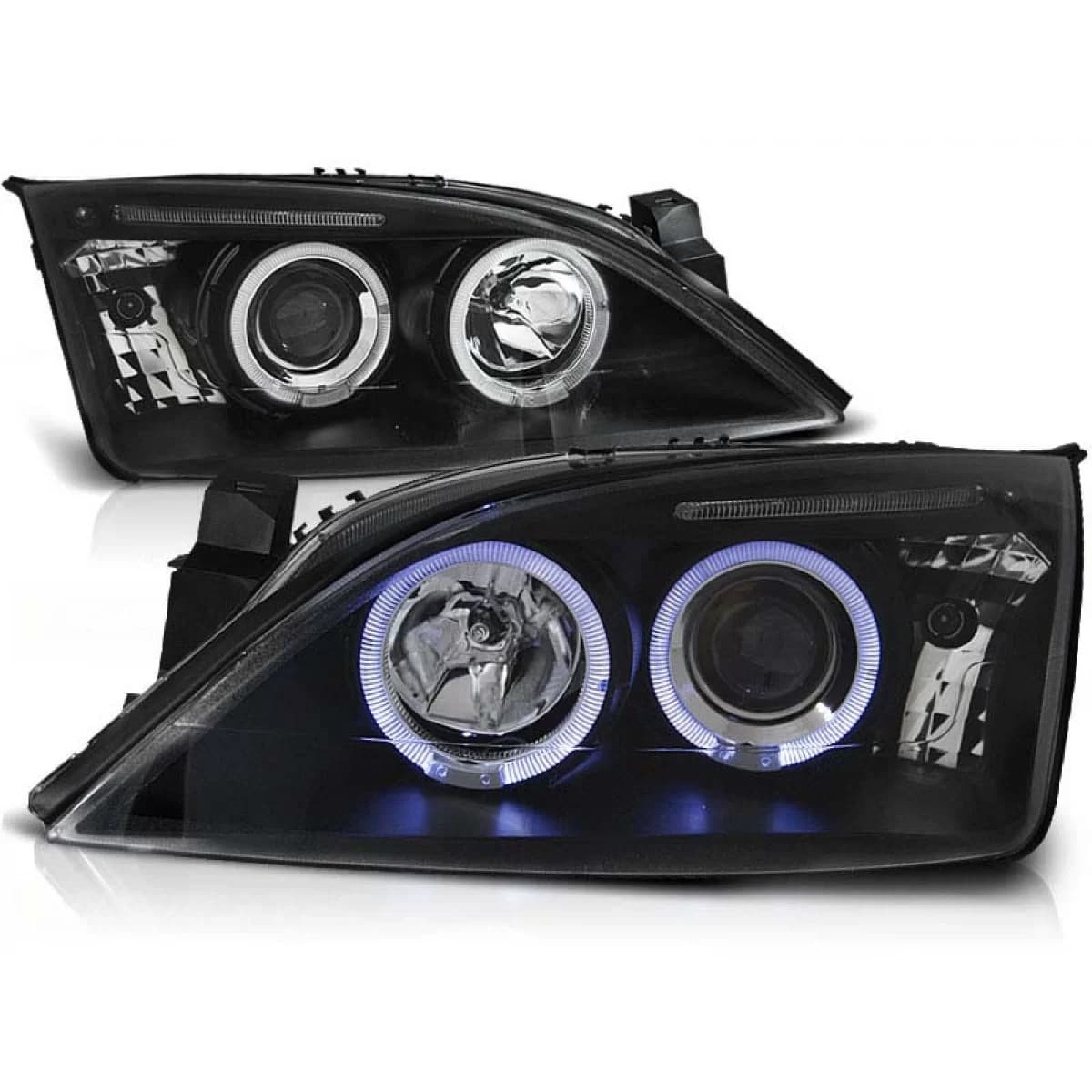 Tuning headlight kit with halogen angel eyes suitable for Ford MONDEO 09.2000-05.2007, left and right