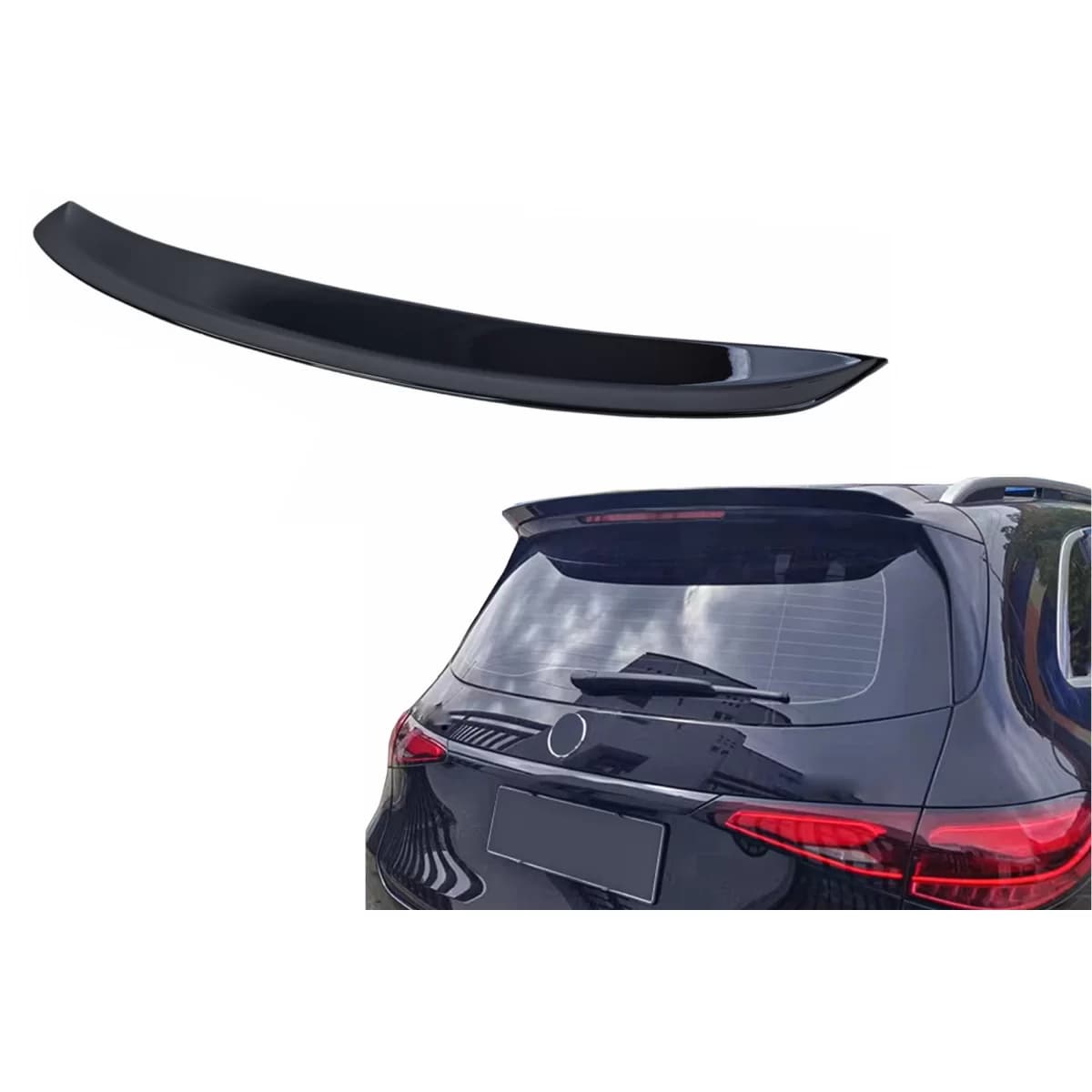 Rear Roof Spoiler suitable for Mercedes GLC-Class X254 SUV (2022-2027) Black