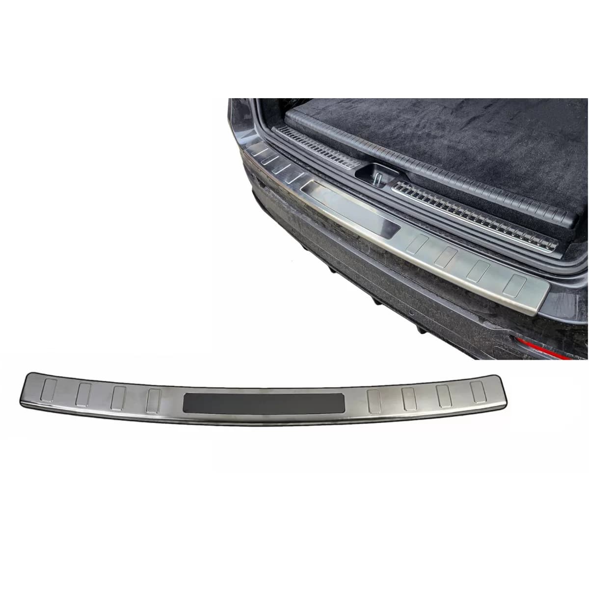 Rear Bumper Protector Sill Plate Foot Plate suitable for Mercedes GLC SUV X253 (2015-2022) Stainless Steel