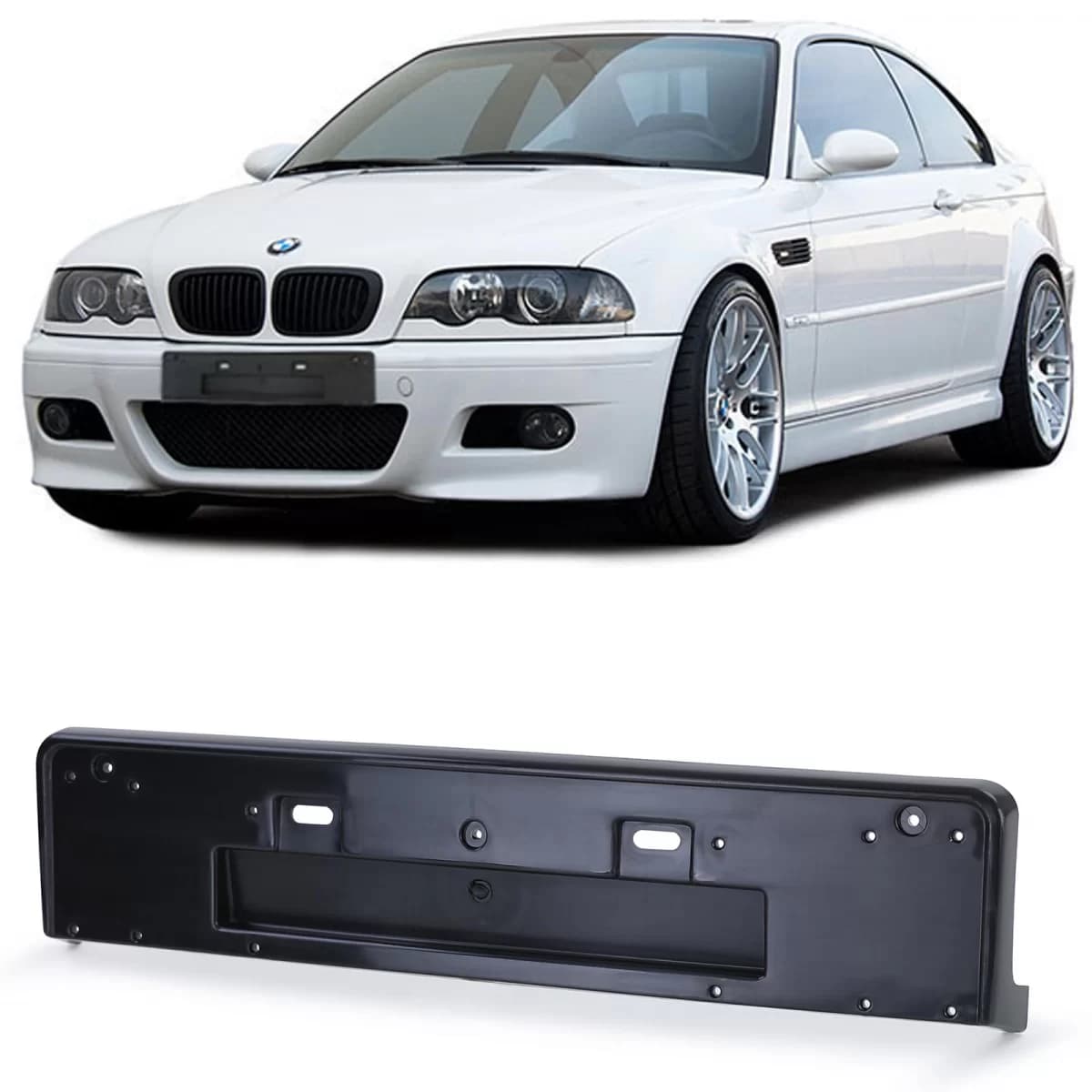 License plate holder license plate base for 3 Series BMW E46 Coupe with M package