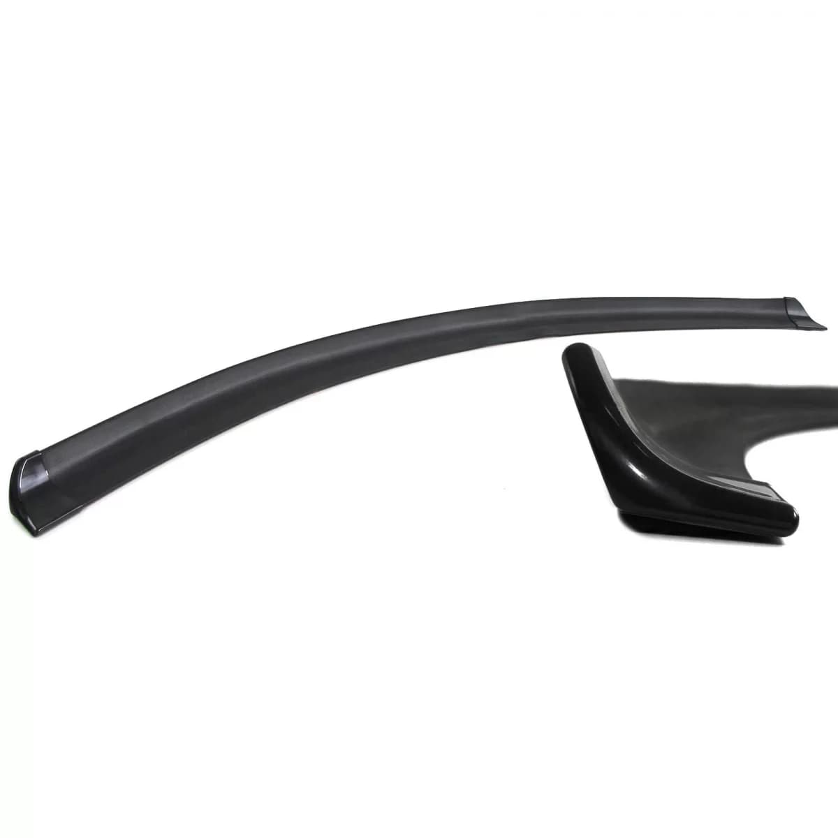 Flexible spoiler lip with end caps – Universal front/rear – Black 145x2cm