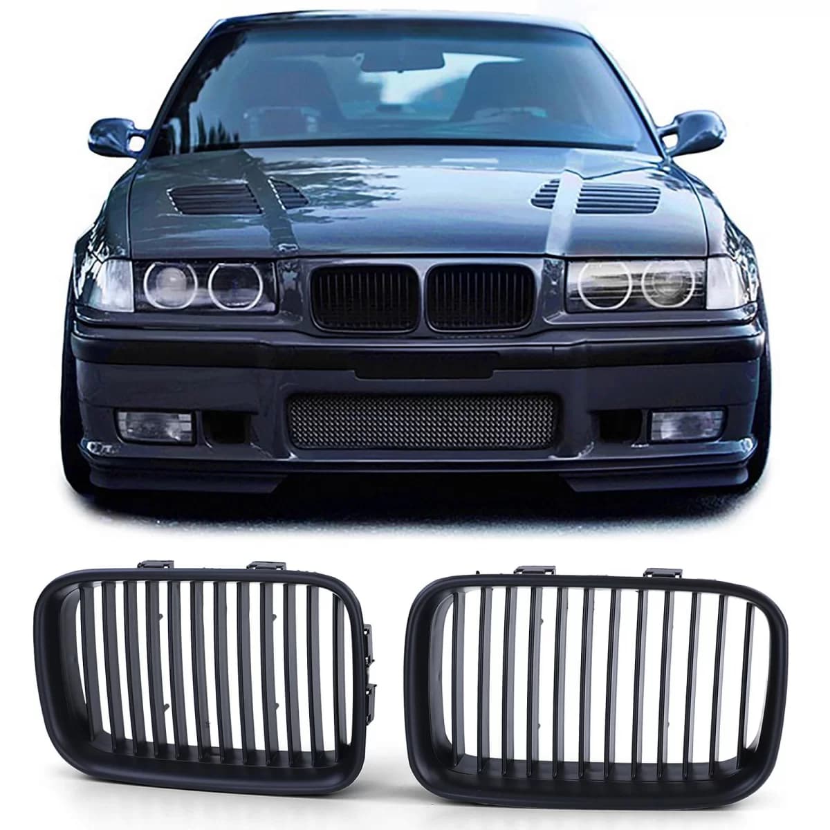 Sport grille Performance matte suitable for BMW 3 Series E36 pre-facelift 91-96