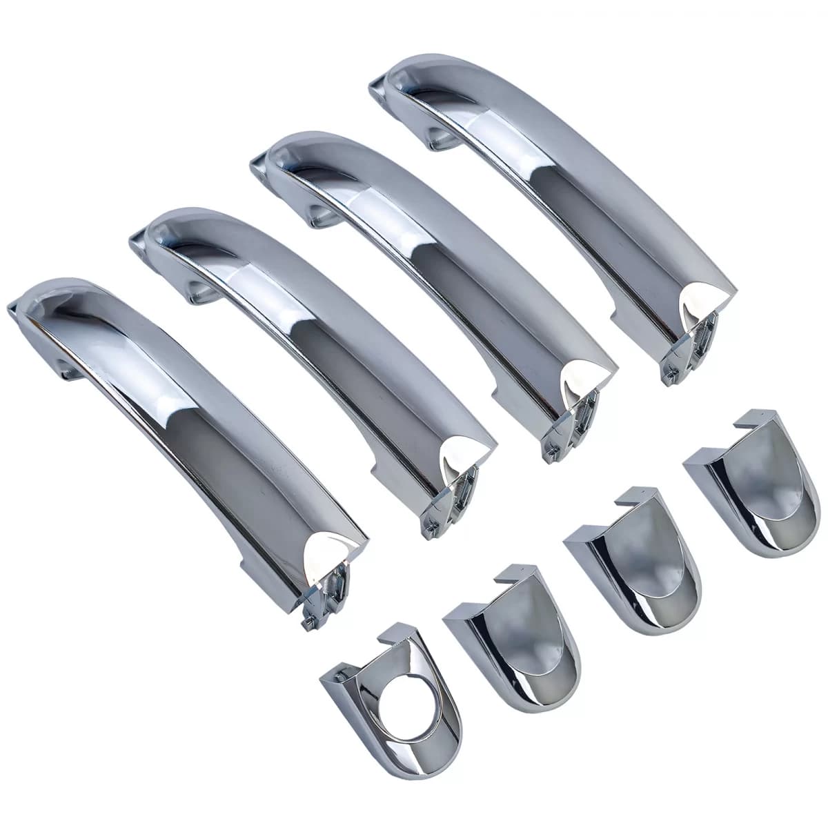 Chrome exterior door handles set of 4 for replacement for VW Bus T5 03-09 Multivan