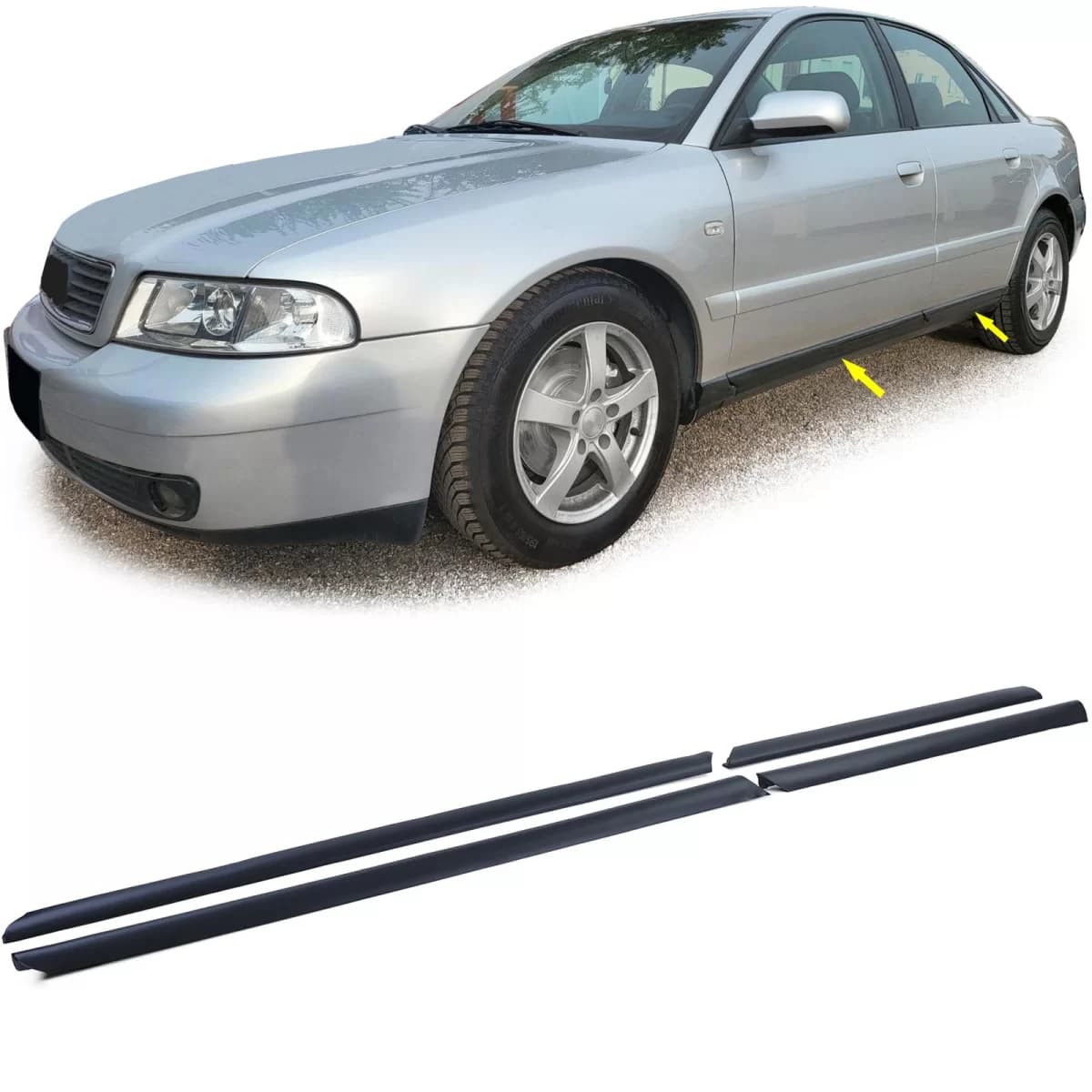 Door protective trim molding set lower for Audi A4 B5 8D Sedan Avant 94-01