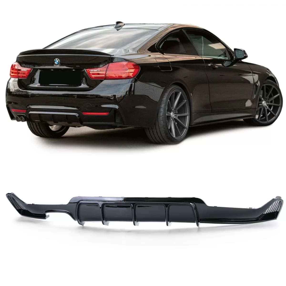 Performance gloss rear diffuser fits 4 Series BMW F32 F33 F36 425 428 430