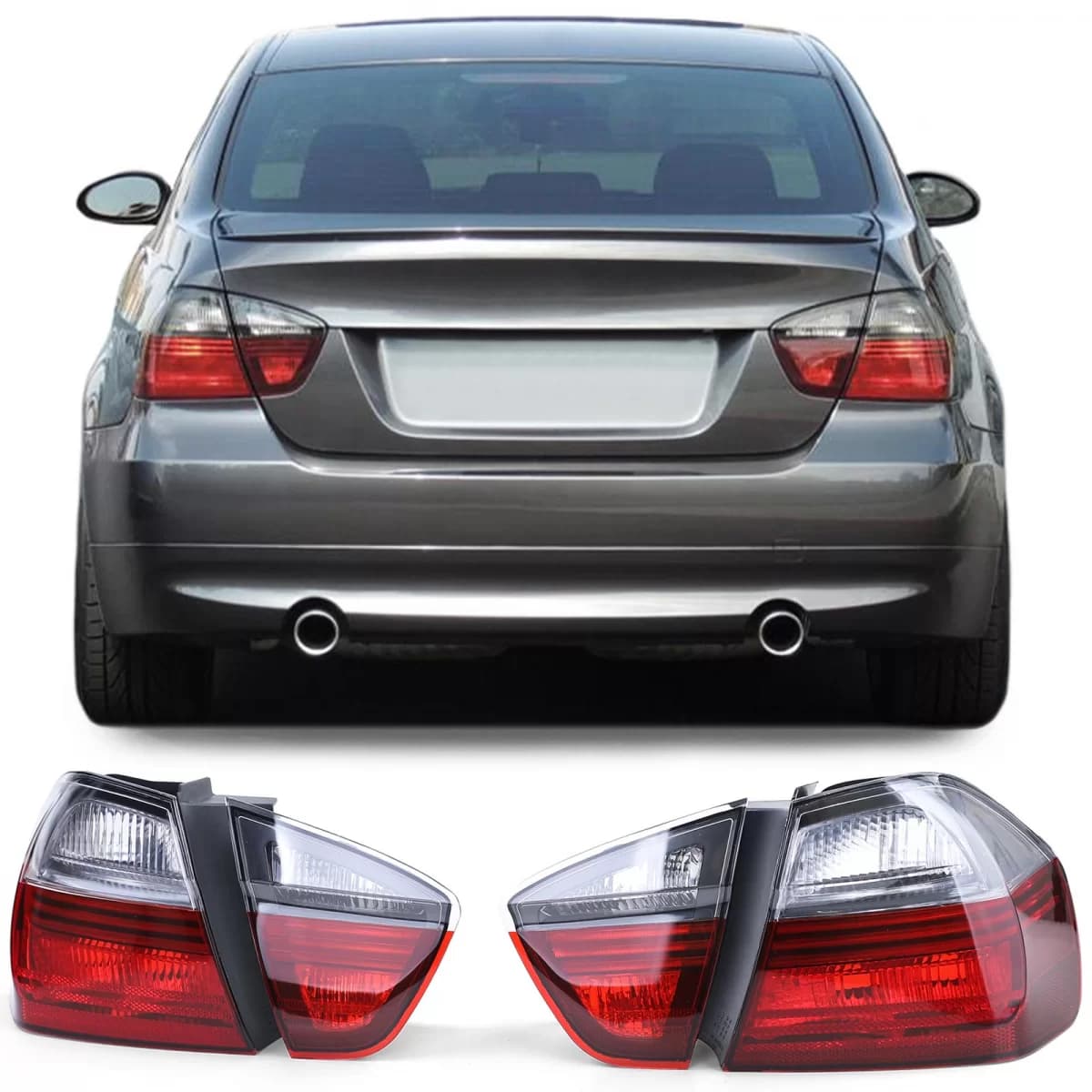 Blackline taillight set suitable for BMW 3 Series E90 Sedan 05-08