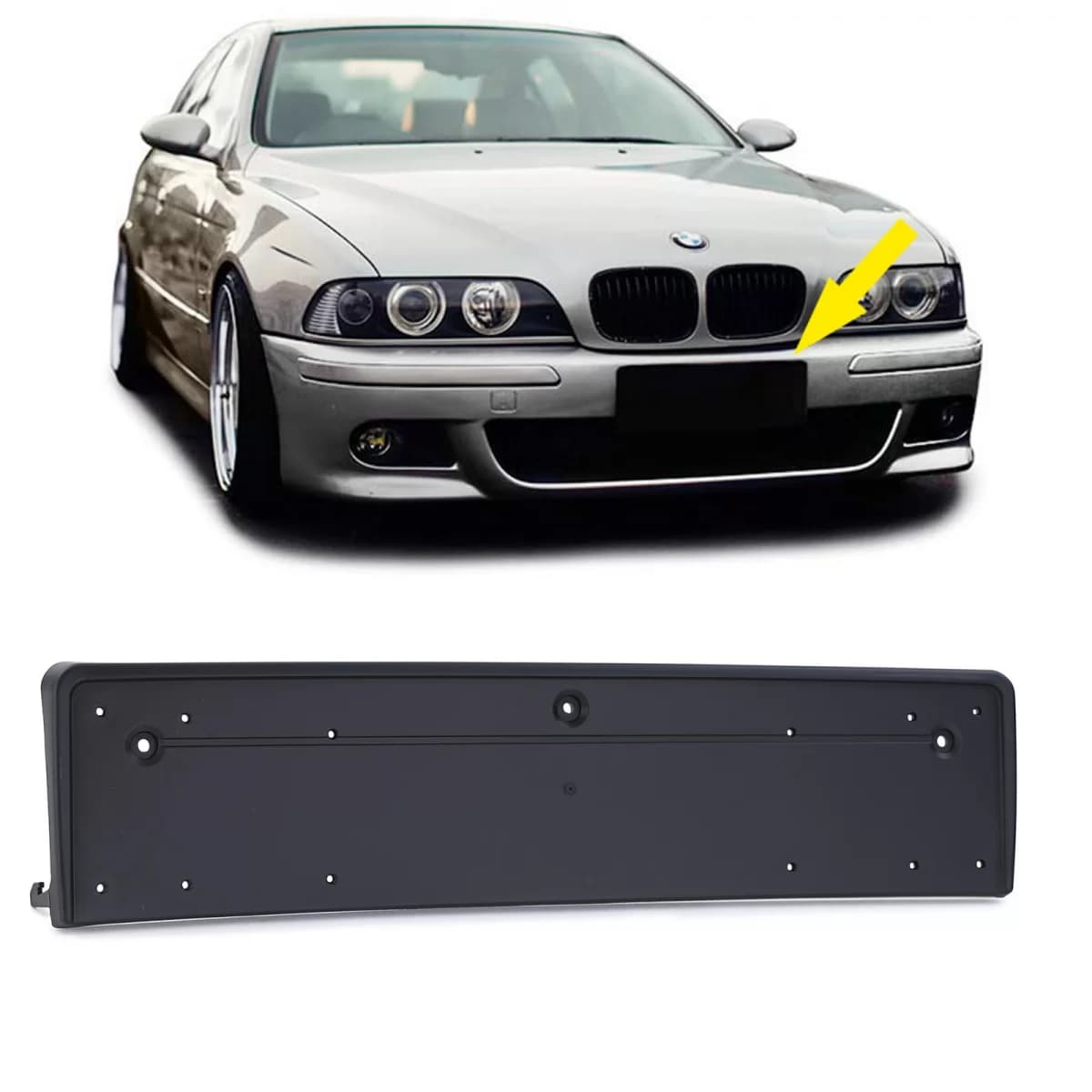 License plate holder bracket front suitable for BMW 5 Series E39 95-03