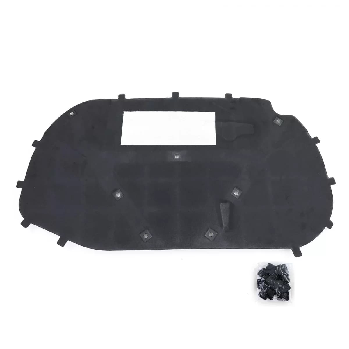 Bonnet insulation mat with clips for VW Scirocco 137 138 08-17