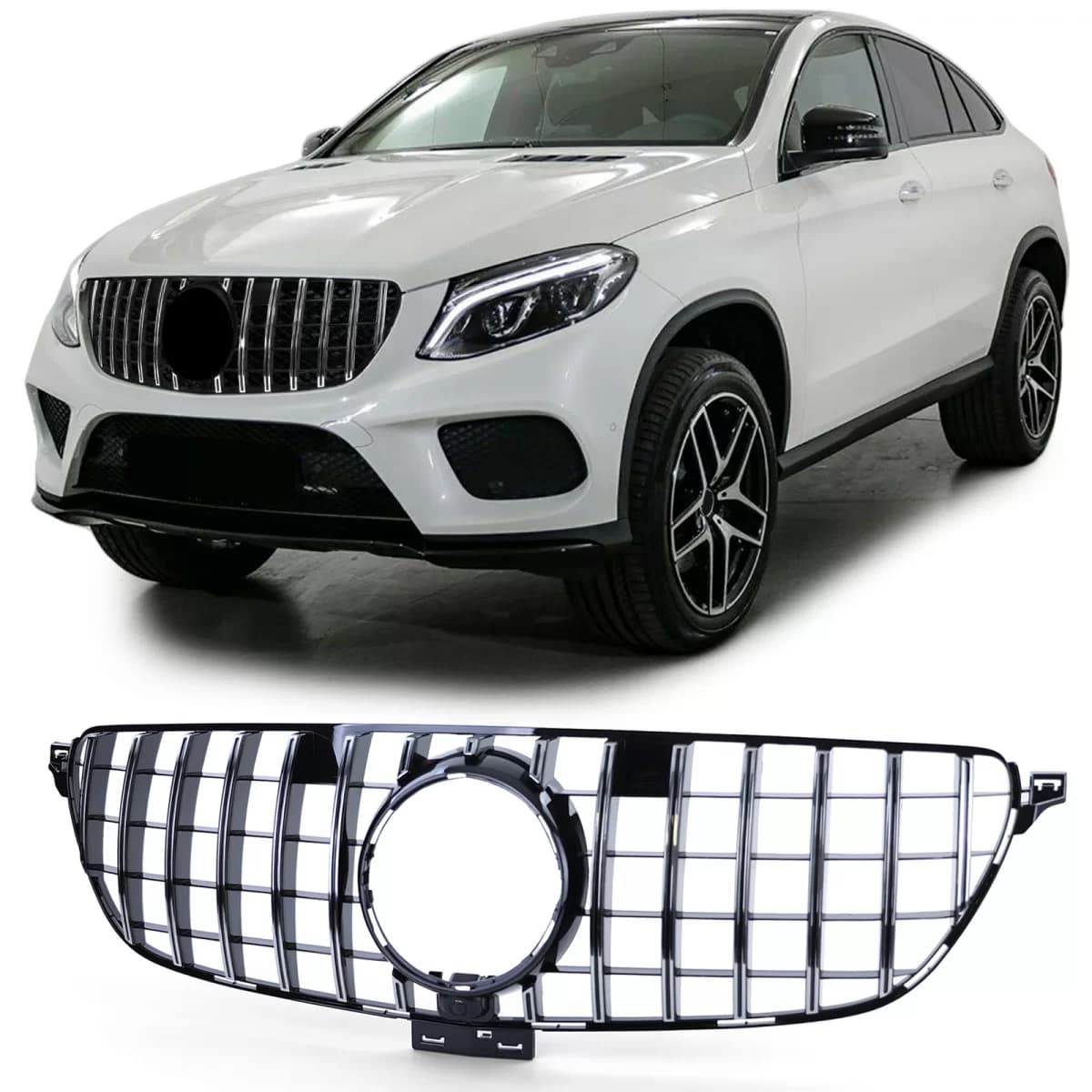 Sport Grille Black Chrome for Mercedes GLE Coupe C292 2015-2019