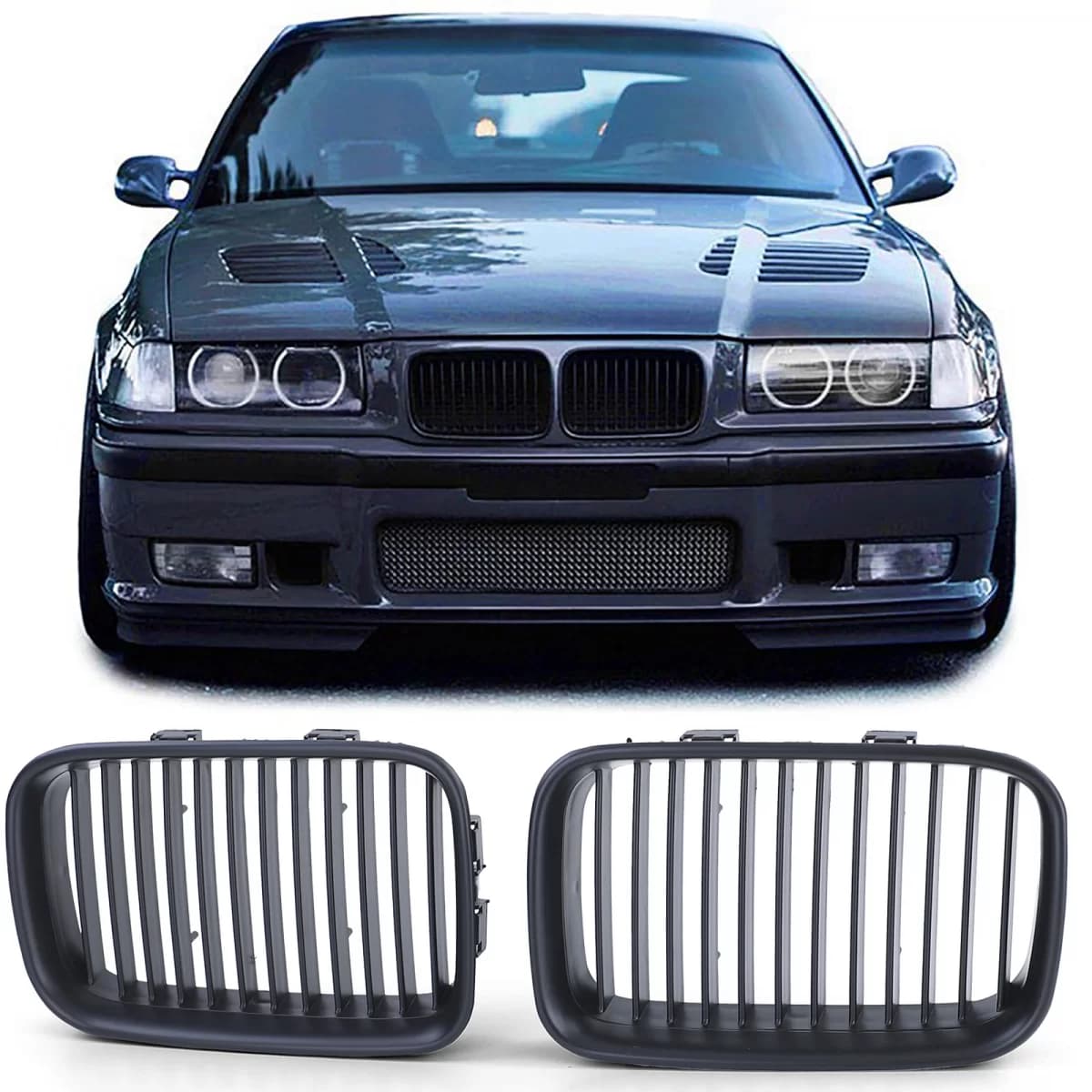 Sport grille Performance matte black suitable for 3 Series BMW E36 90-96
