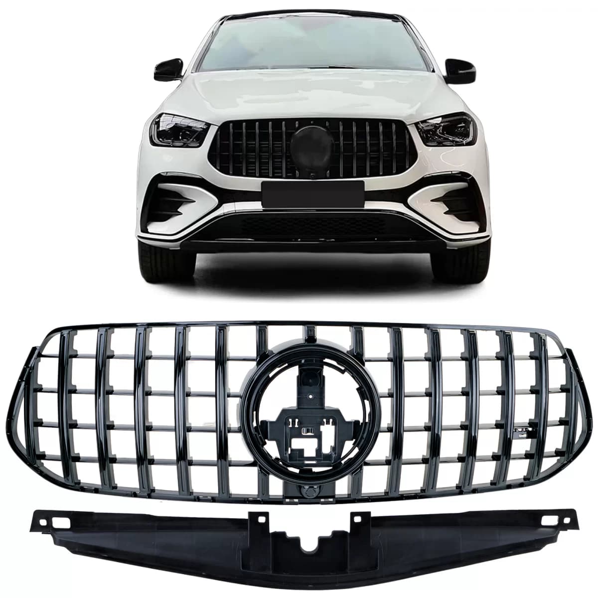 Sport radiator grille black gloss for Mercedes GLE V167 Coupe C167 from 2023 with AMG