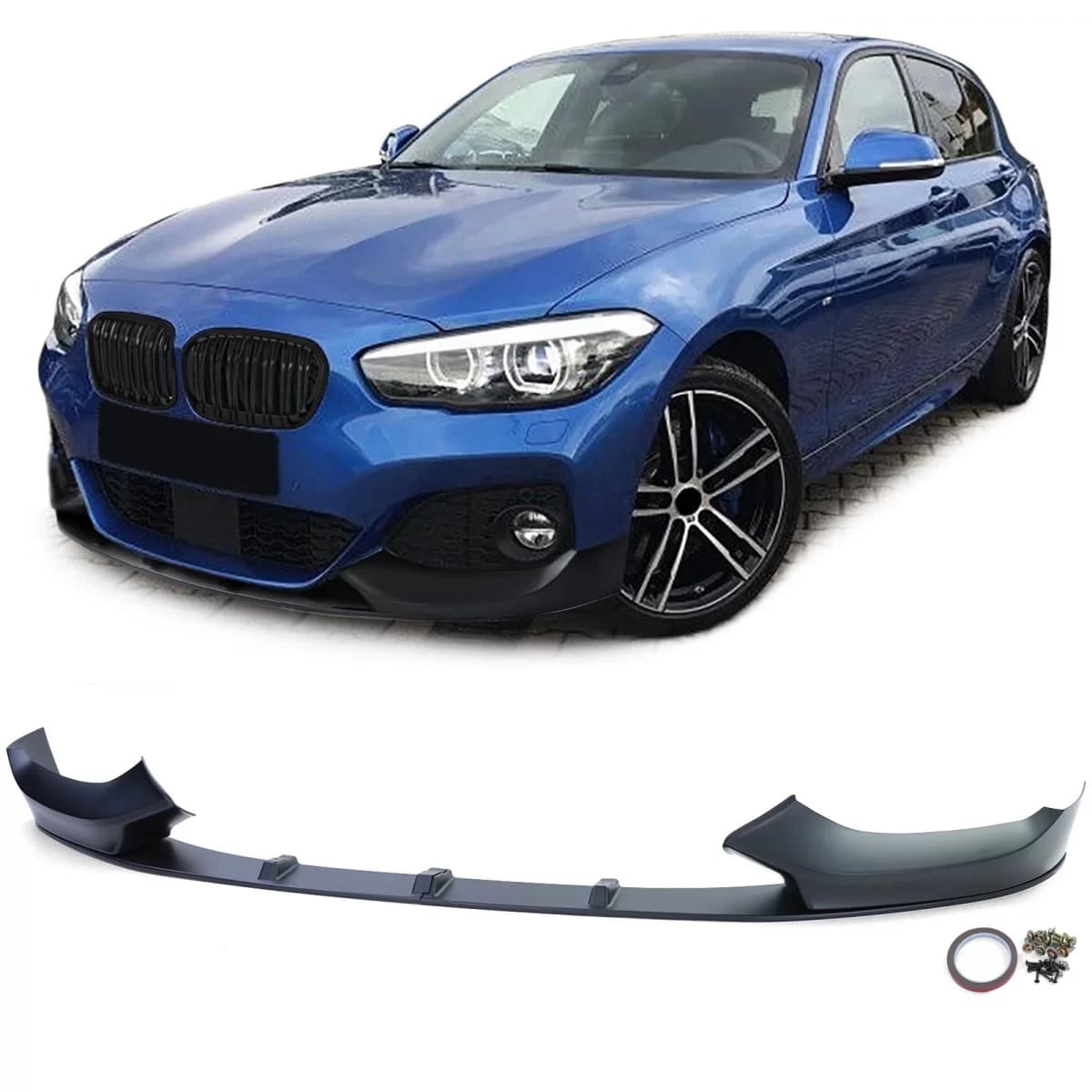 Front spoiler lip performance extension fits BMW 1 Series F20 F21 LCI 2015-2019