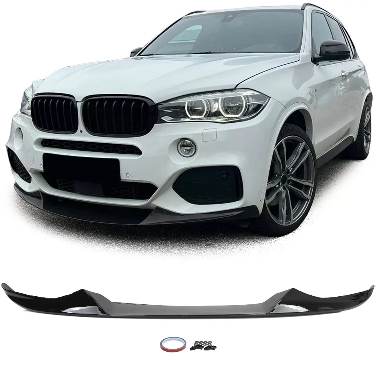 Front spoiler lip performance gloss black suitable for BMW X5 F15 13-18