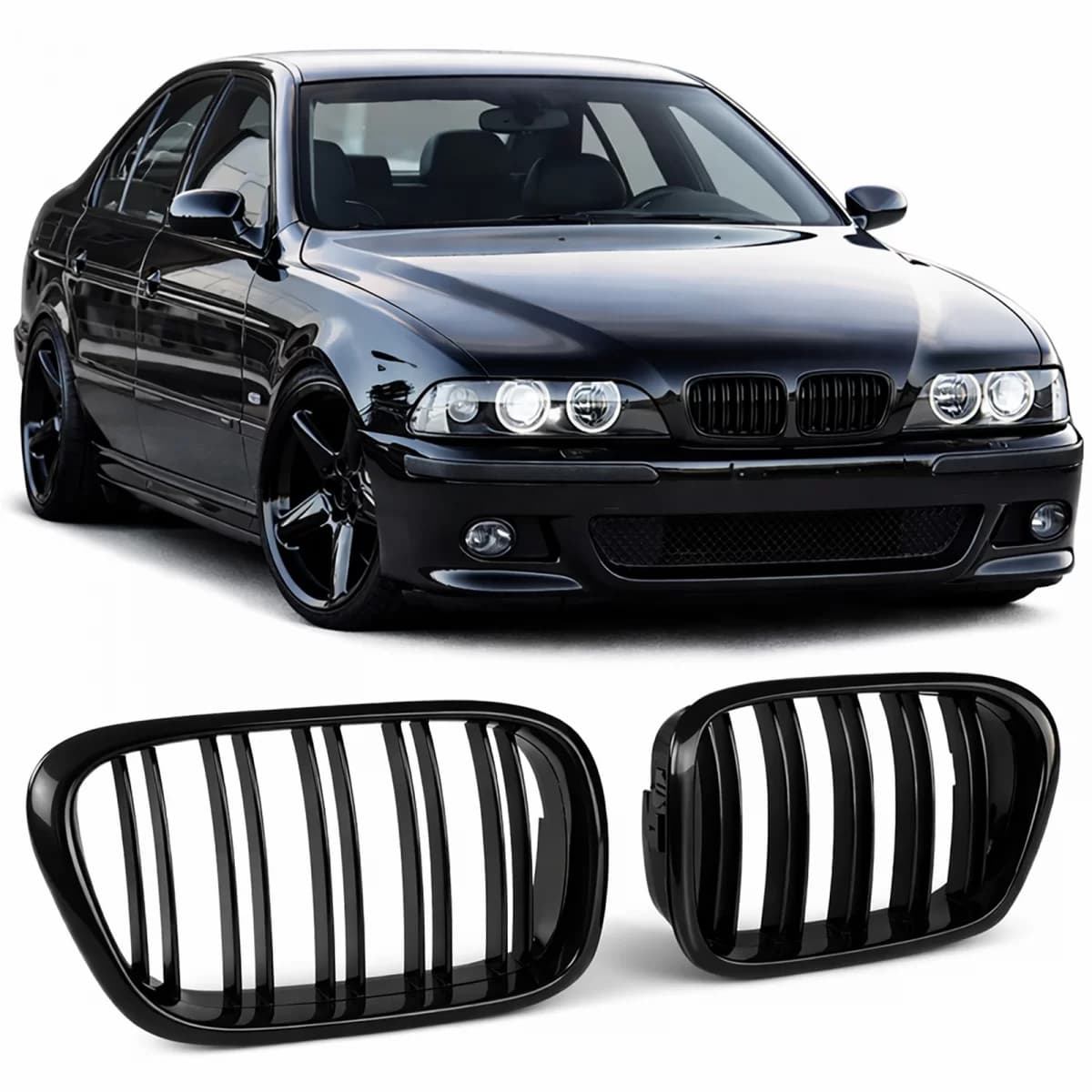 Sport double-slat performance gloss grille suitable for BMW 5 Series E39 95-03