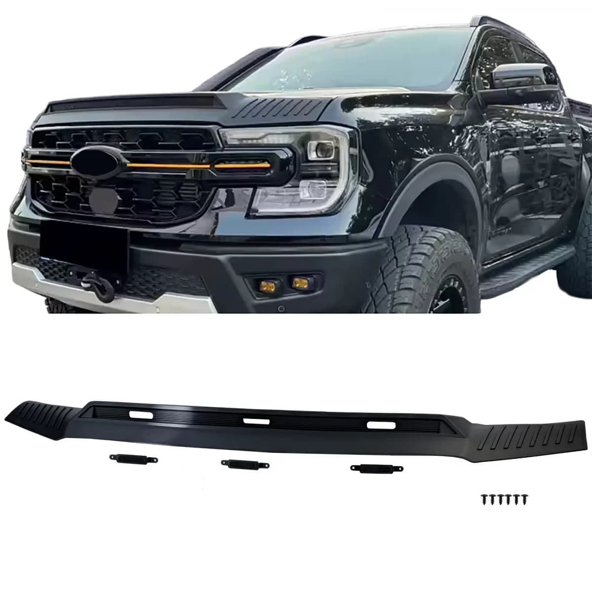 Bonnet protector stone chip guard suitable for Ford Ranger T9 from 2023
