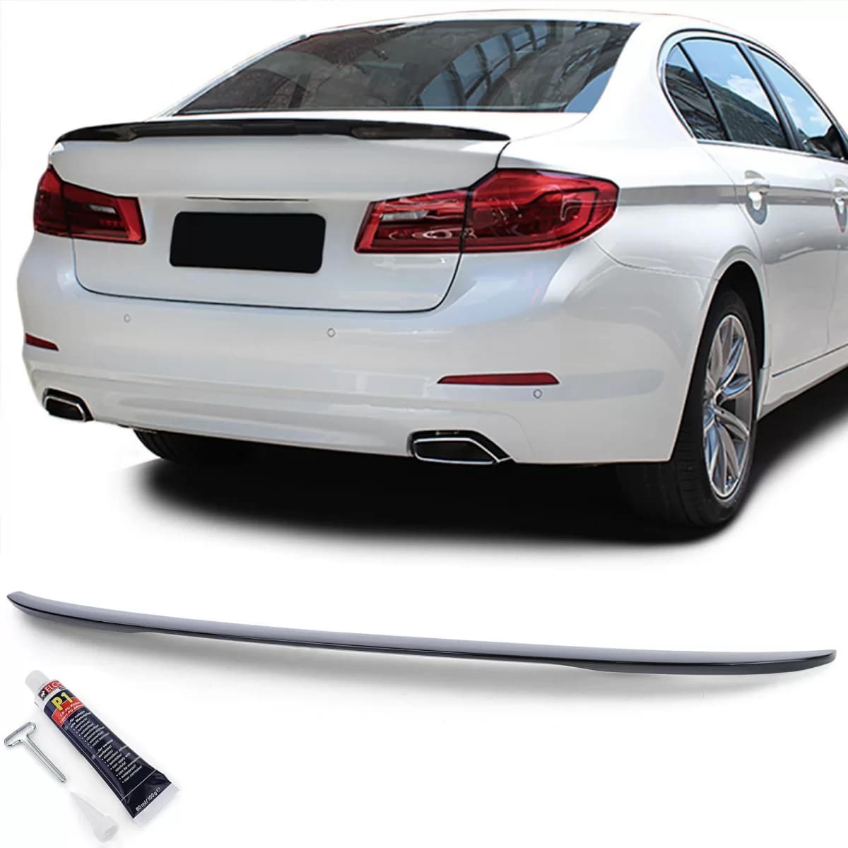 Rear spoiler lip Performance gloss with ABE fits BMW G30 G38 F90 M5 from 16