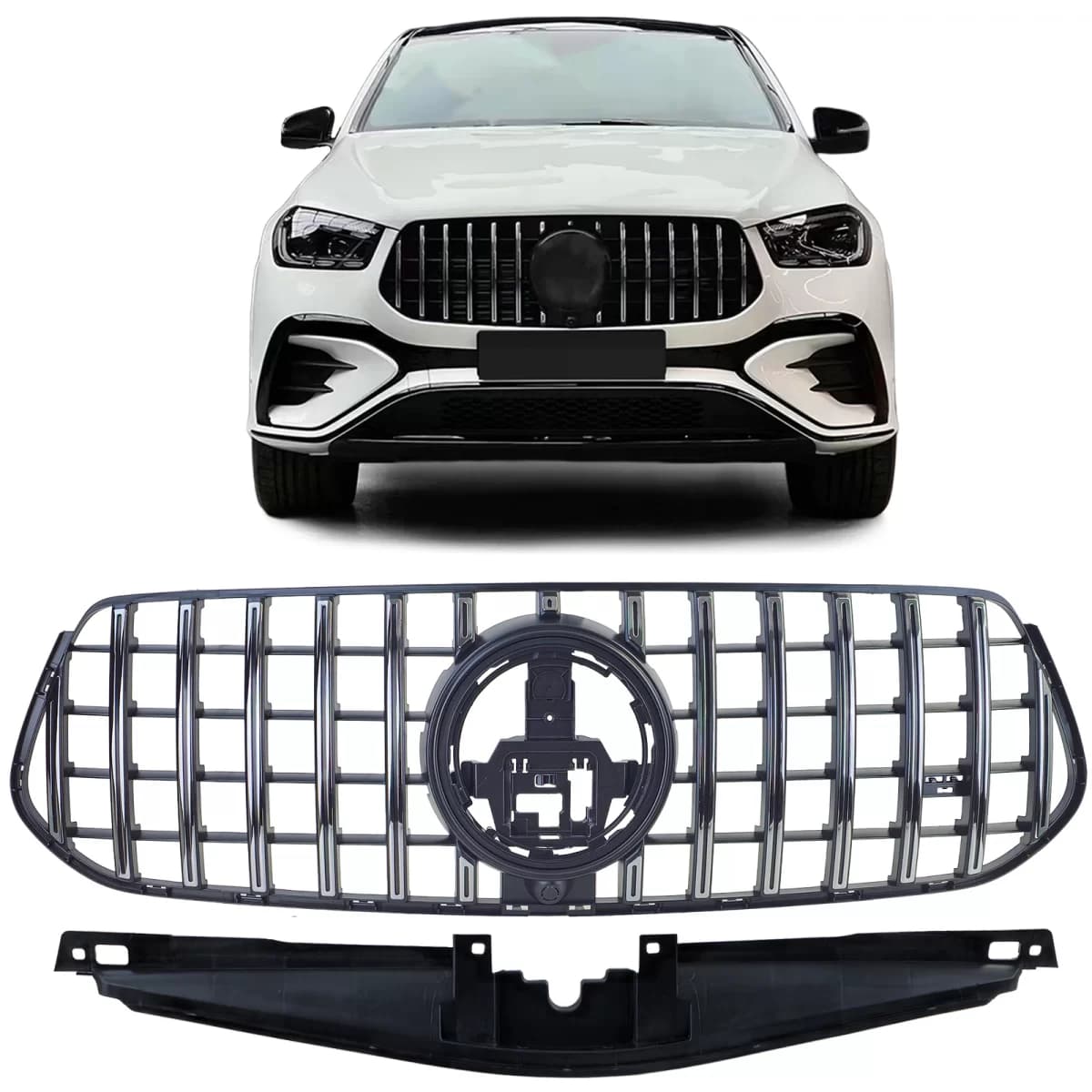 Sport grille black chrome for Mercedes GLE V167 Coupe C167 from 2023 with AMG