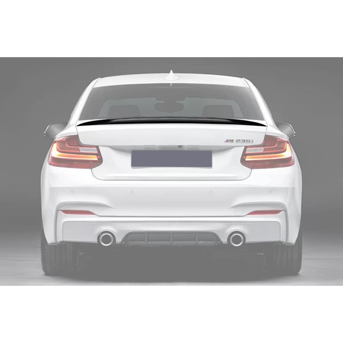 Performance type trunk spoiler suitable for BMW Series 2 F22 Coupe after 2013, unpainted