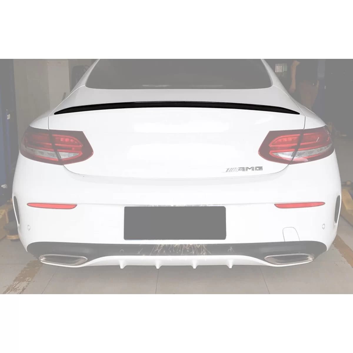 Type A Design spoiler suitable for trunk for Mercedes C-Class Coupe C205 after 2015, unpainted