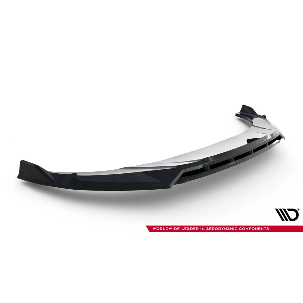 Maxton Design spoiler suitable for front bumper of Audi RSQ8 after 2023, black lacquer