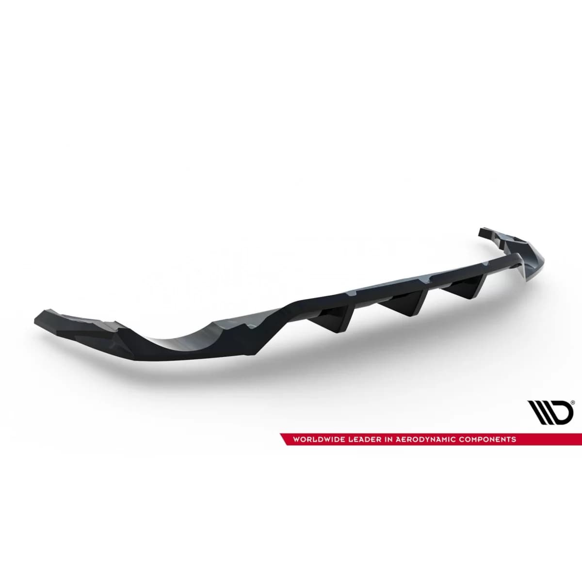 Maxton Design spoiler suitable for rear bumper of Audi RSQ8 after 2023, black lacquer