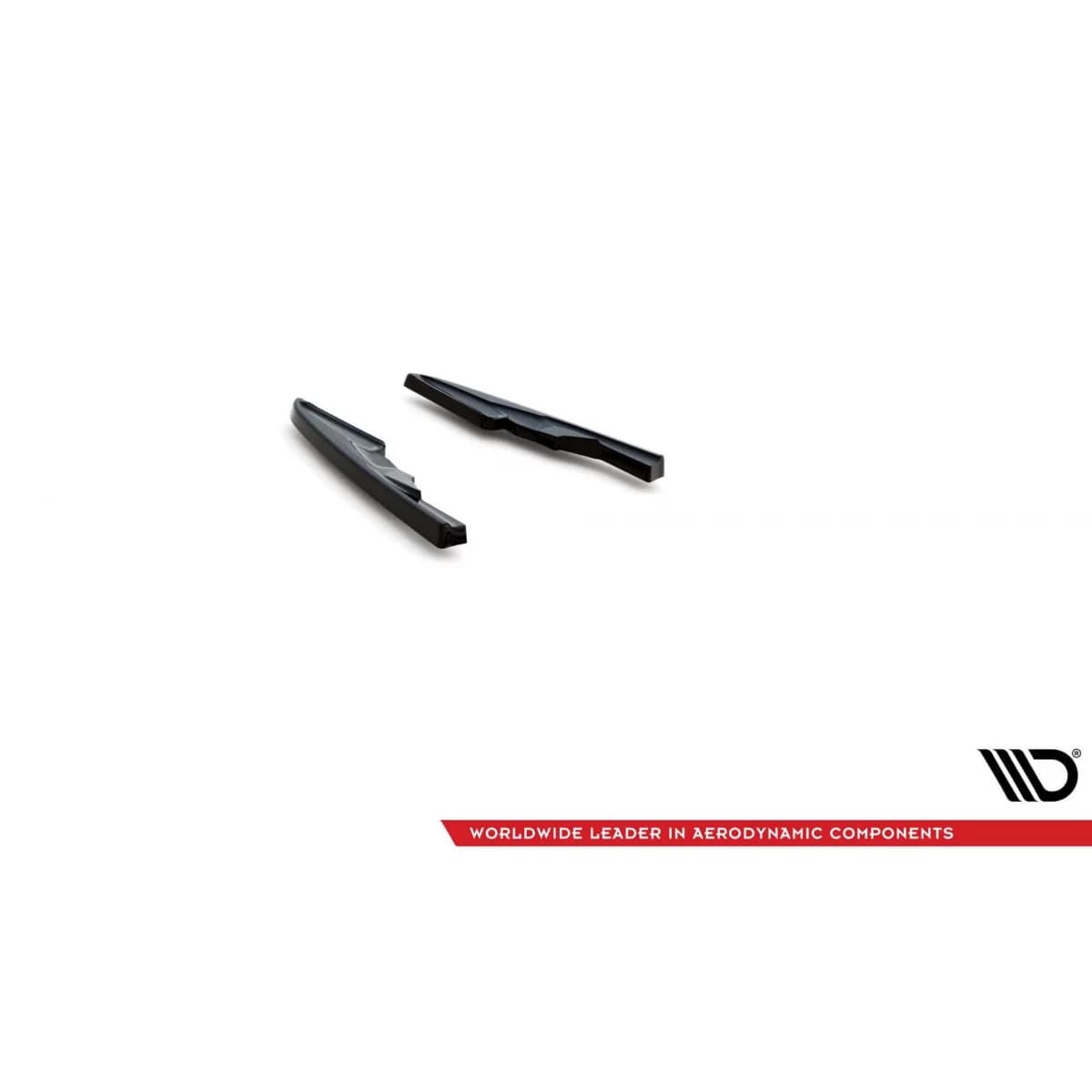 Side extensions Maxton Design suitable for rear bumper of Audi RSQ8 MK1 after 2019, black lacquer