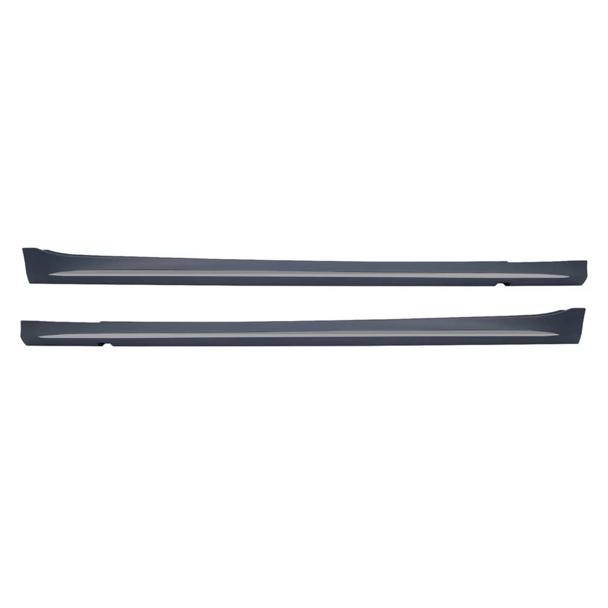 S63 style A Design side skirts suitable for Mercedes S-Class W223 after 2020 long wheelbase, with smoked chrome strips