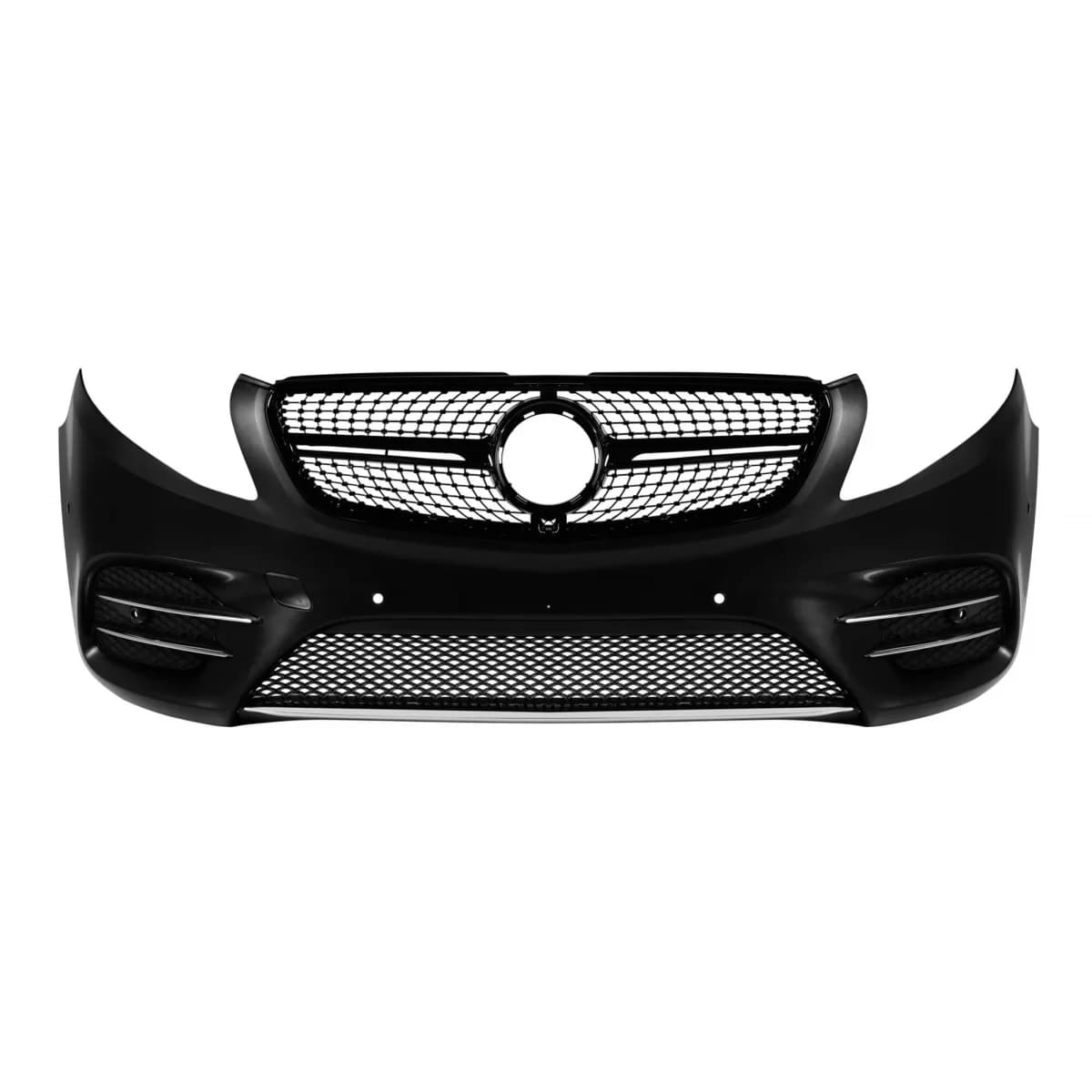 Front A Design Line bumper suitable for Mercedes V-Class W447 2014-2023 with black diamond grille