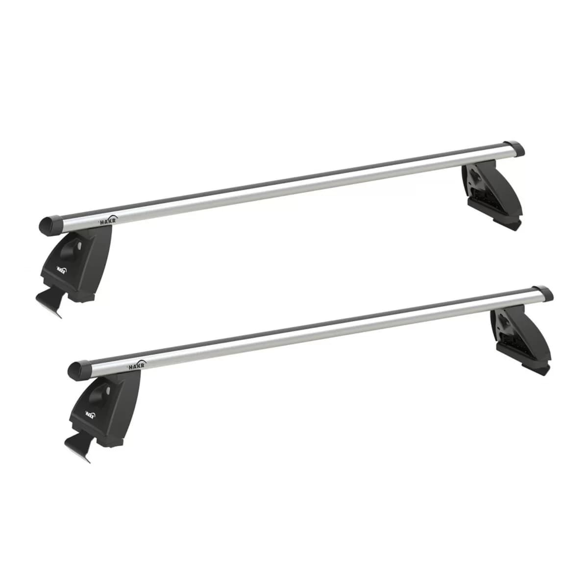 Hakr series Rods aluminum cross bars set suitable for Skoda Octavia Liftback 2004-2012 for the model without factory roof rails, matte gray, 2 pieces