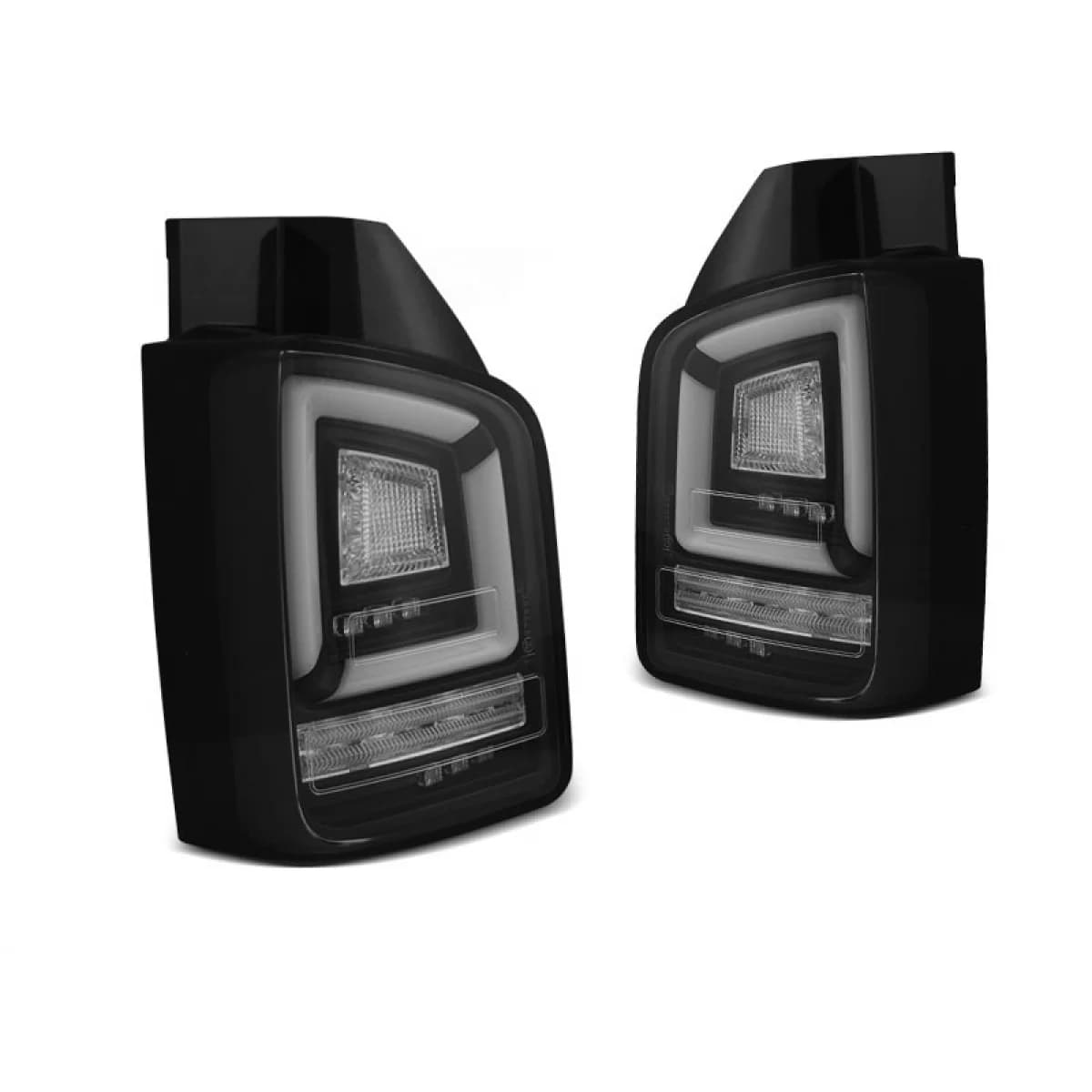 Set of black LED tuning tail lights suitable for Volkswagen T5 04.2003-2009, left and right