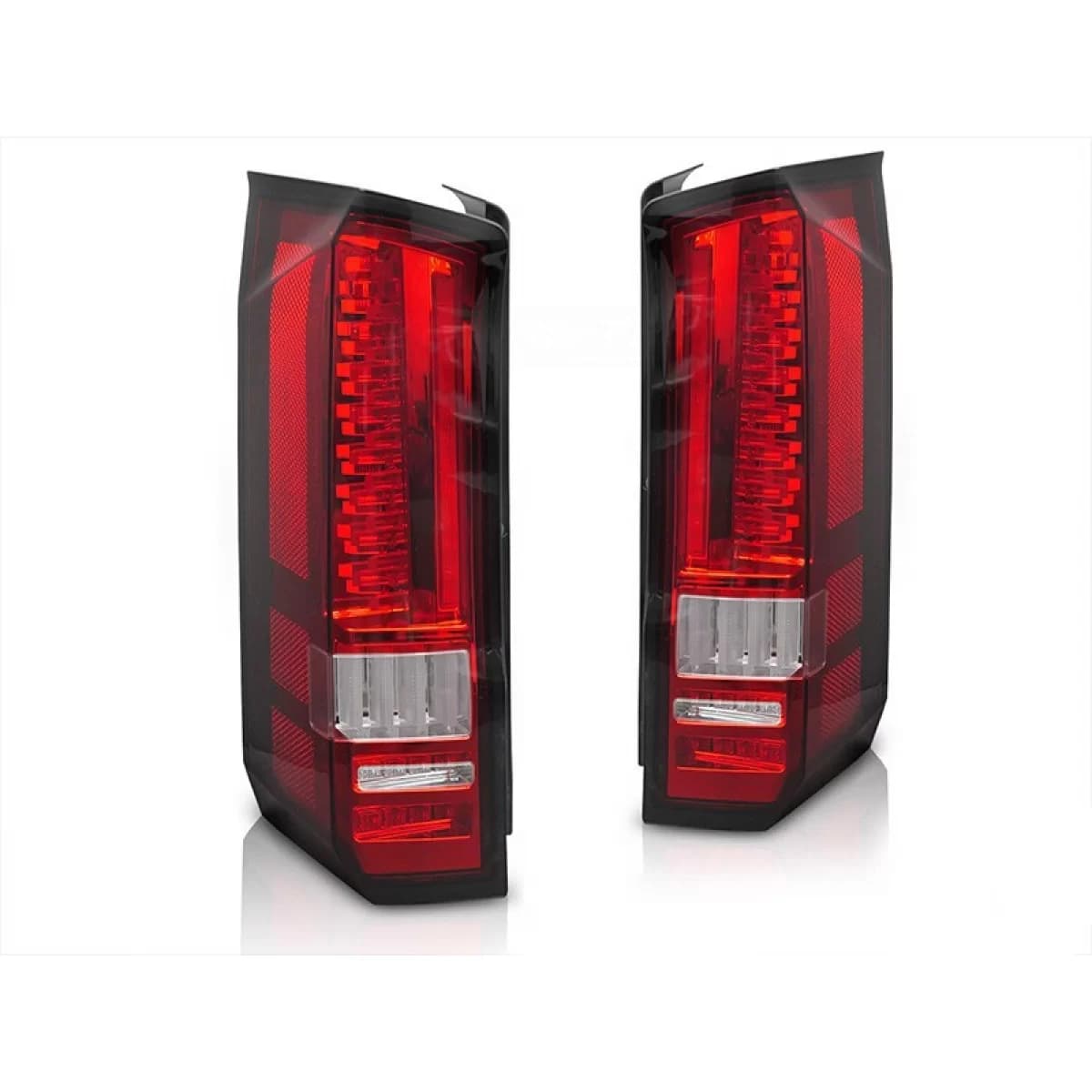 LED tuning tail light kit suitable for Volkswagen Crafter, MAN TGE after 2017 with red base, with dynamic turn signal, left and right