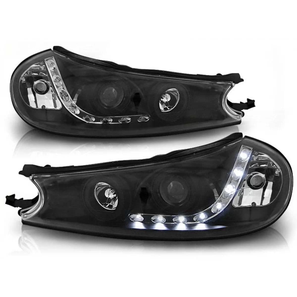 Tuning headlight set with LED lights suitable for Ford MONDEO 10.1996-08.2000, left and right