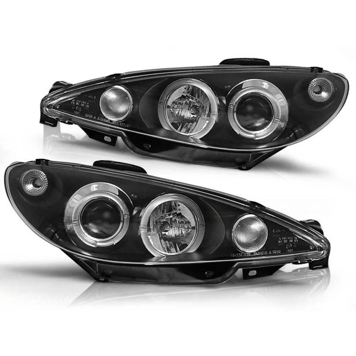 Tuning headlight set suitable for PEUGEOT 206 10.1998-2002, left and right