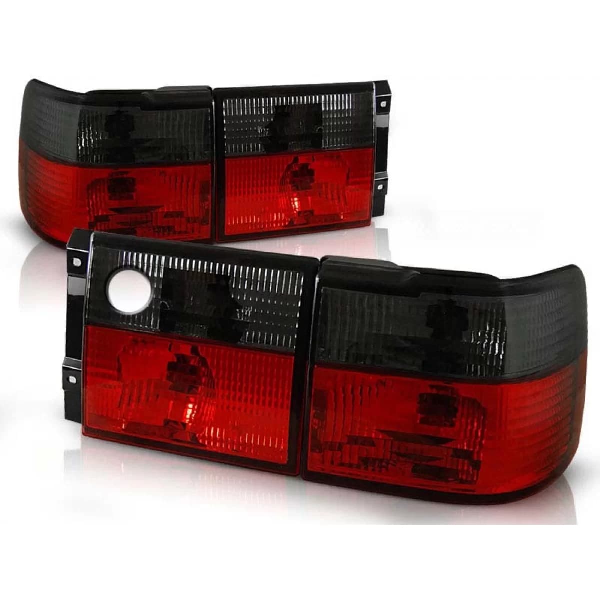 Tuning tail light set suitable for Volkswagen VENTO 01.1992-09.1998 sedan with red and smoked base, left and right