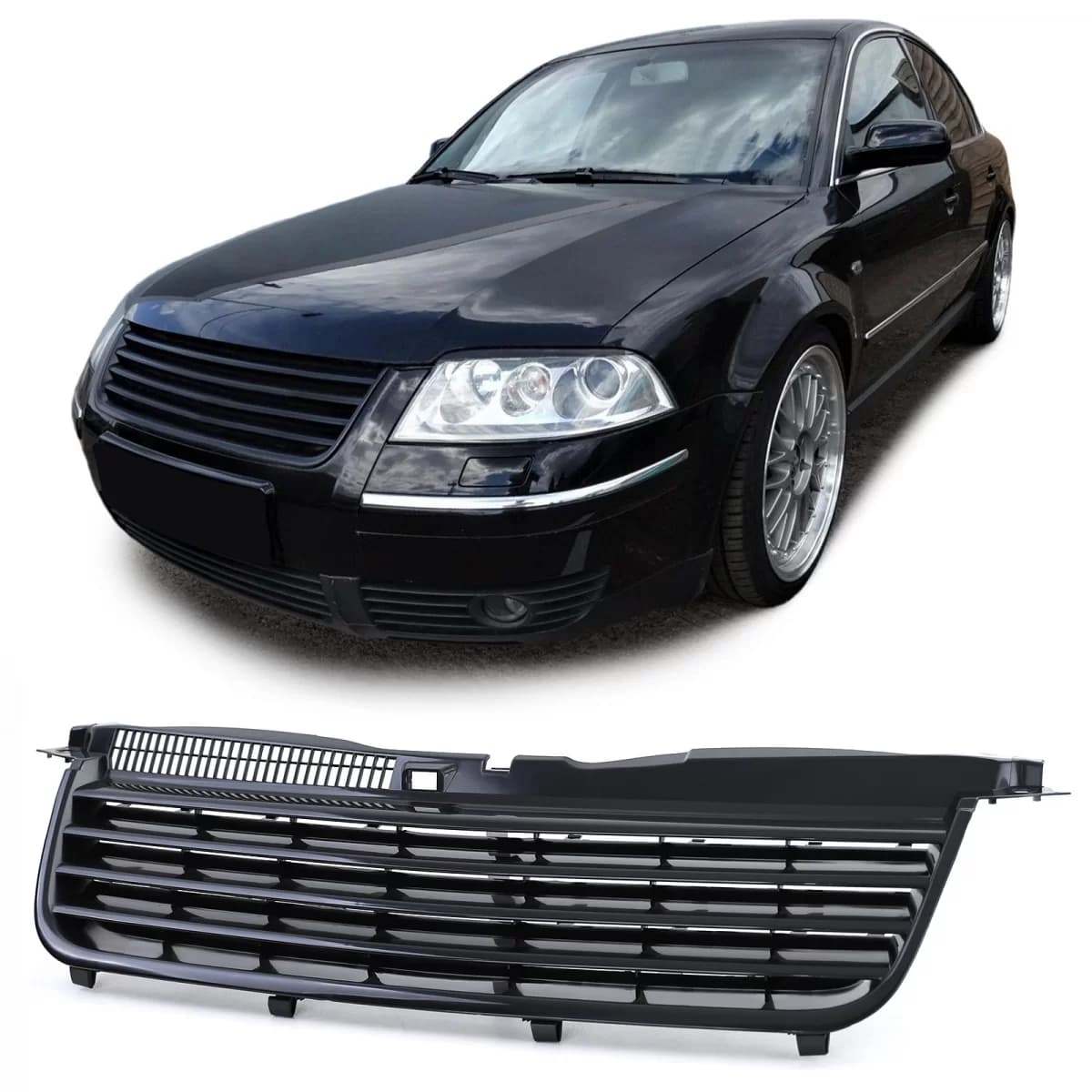 Sport grille without emblem black for VW Passat 3BG sedan variant 00-05